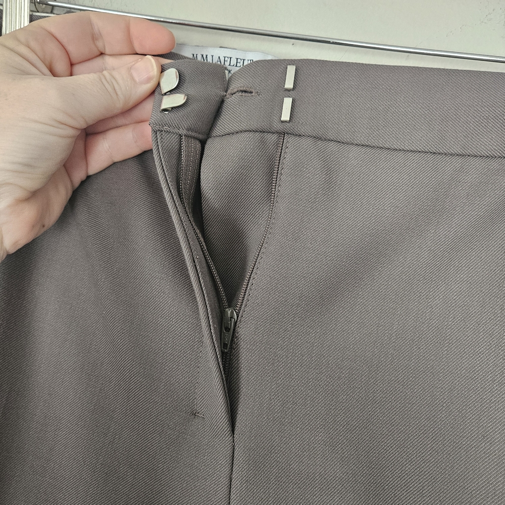 MM Lafleur Gaia Sharkskin Double-Breasted Pant Suit Size 18 - Picture 13 of 14